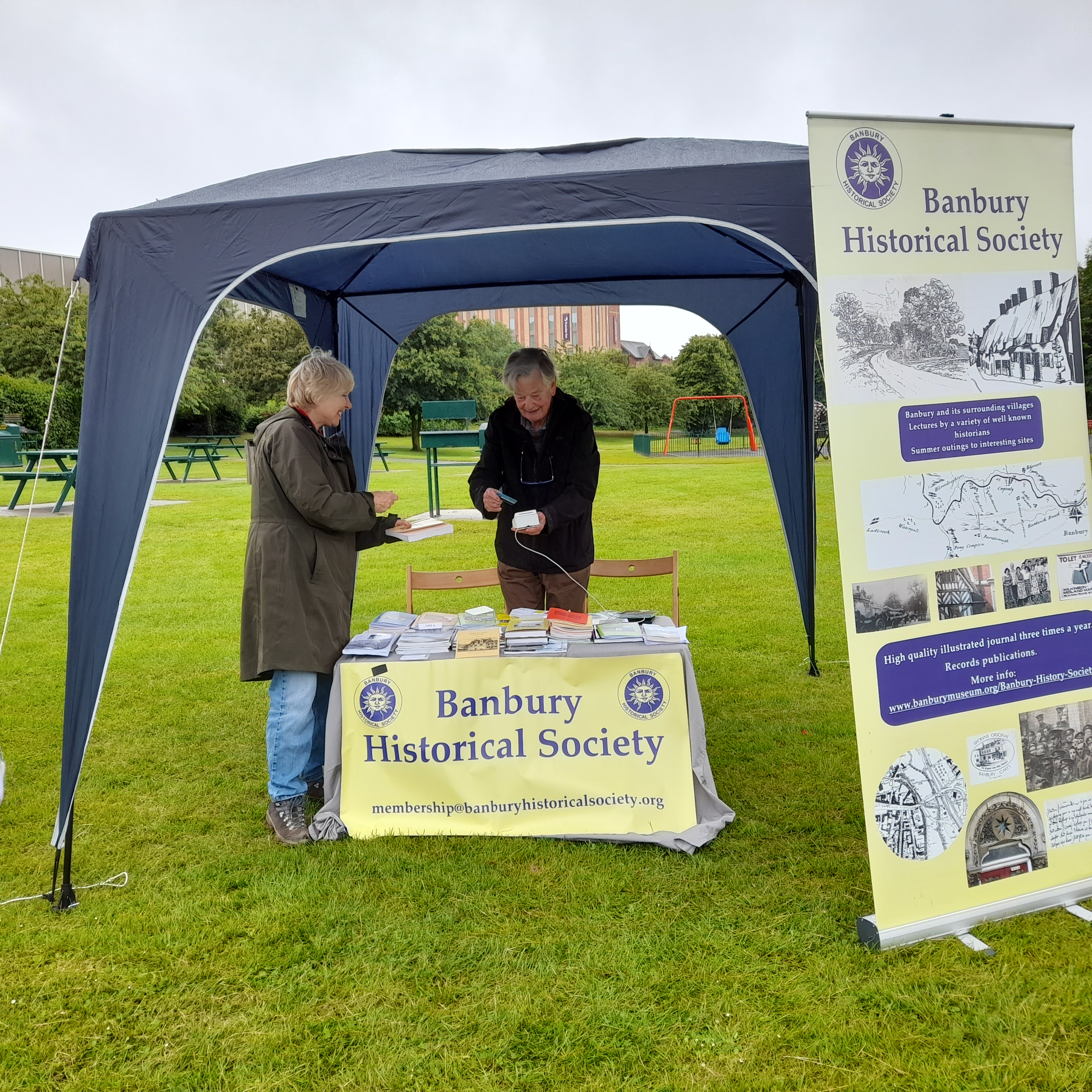 Banbury Historical Society tent at Banbury Fair